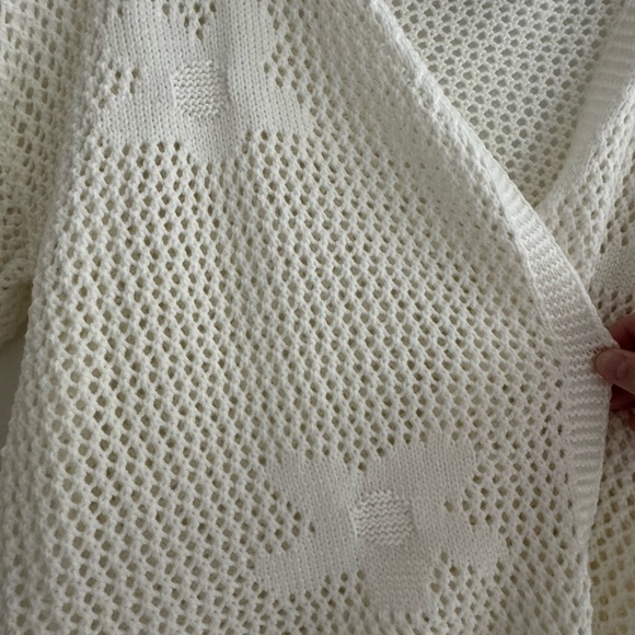 Sundry Cream Open-Knit Cardigan - Picture 4 of 4